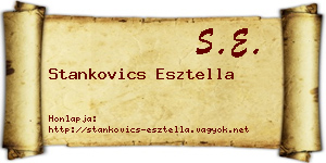 Stankovics Esztella névjegykártya